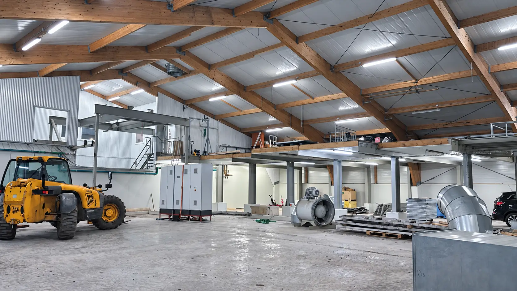 Arbeiten in der industriellen Werkhalle